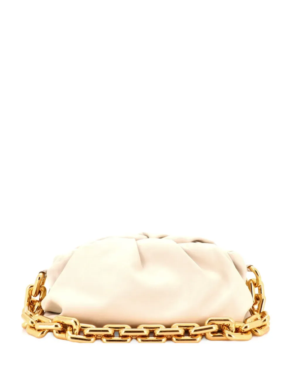 The Chain Pouch Leather Shoulder Bag by Bottega Veneta Pre-Owned
