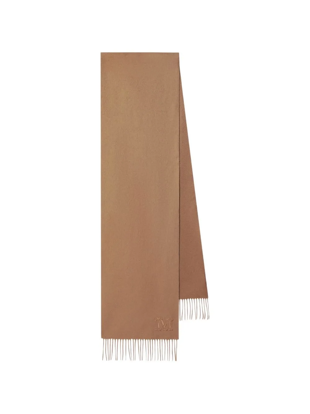 Wsdalia Logo-Embroidered Fringed Scarf by Max Mara