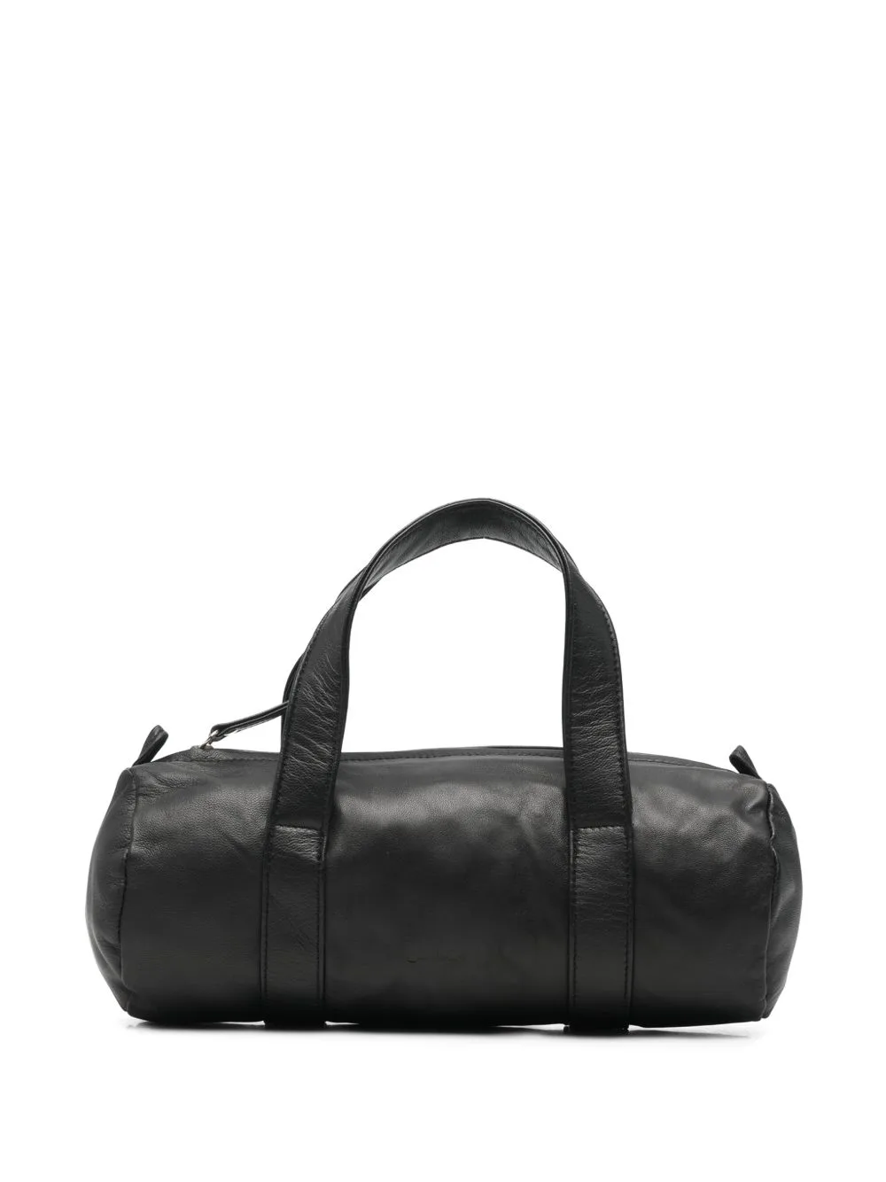 Barrel-Shaped Leather Tote Bag by Gimaguas