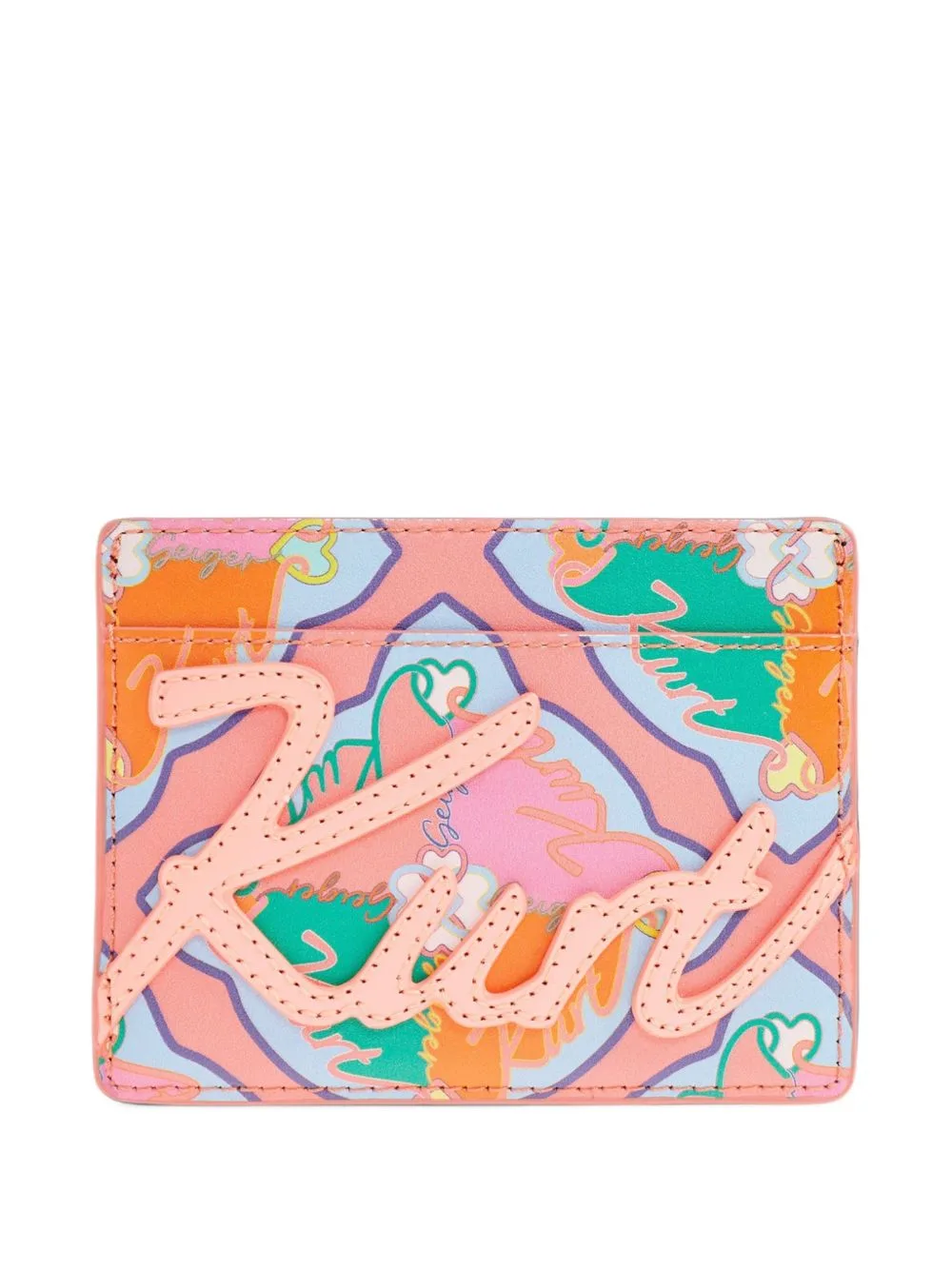 Logo-Appliqué Leather Cardholder by Kurt Geiger London