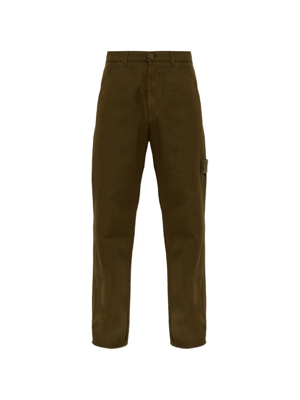 3100025 Ghost Logo-Patch Trousers by Stone Island