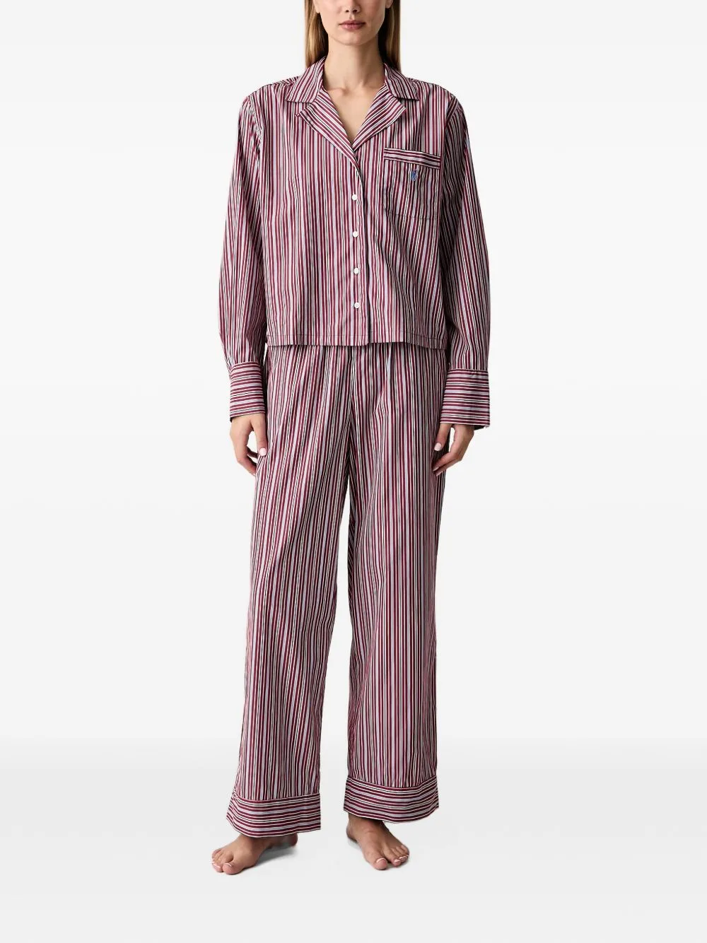 Striped Logo-Embroidered Pyjama Set (set of Two) by Polo Ralph Lauren