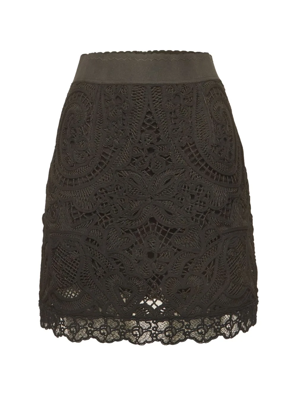 Lace Pattern Mini Skirt by Dolce & Gabbana Pre-Owned