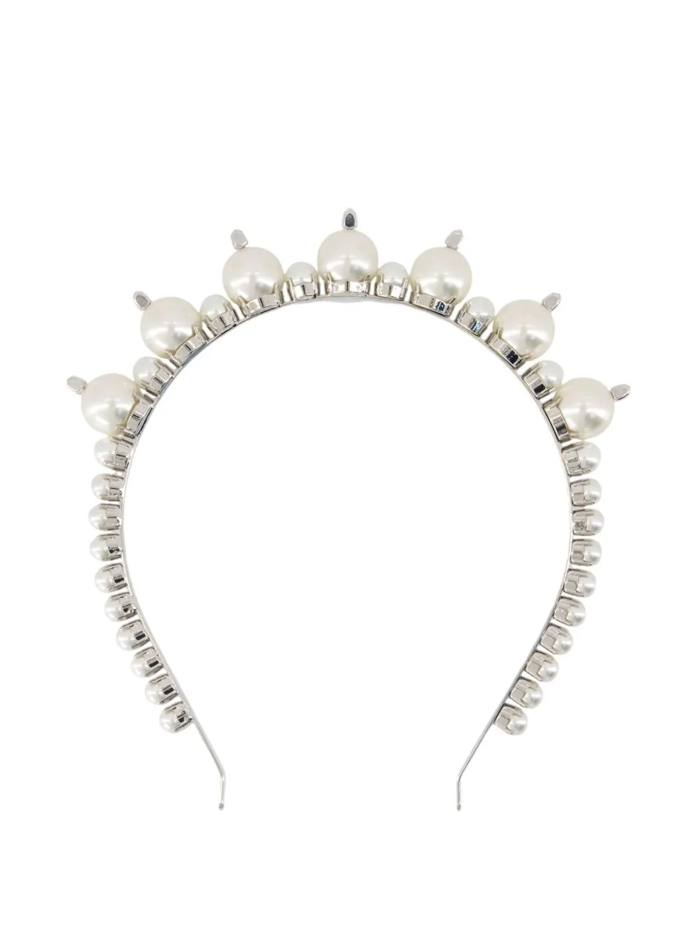 Crystal Pearl Tiara Hairband by Simone Rocha