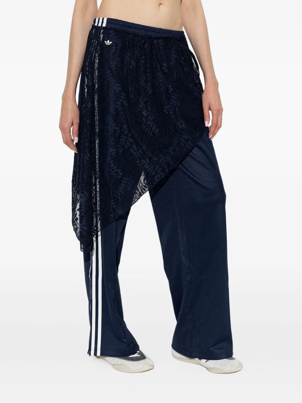 2in1 Firebird Loose Track Pants with Lace Mini Skirt by adidas