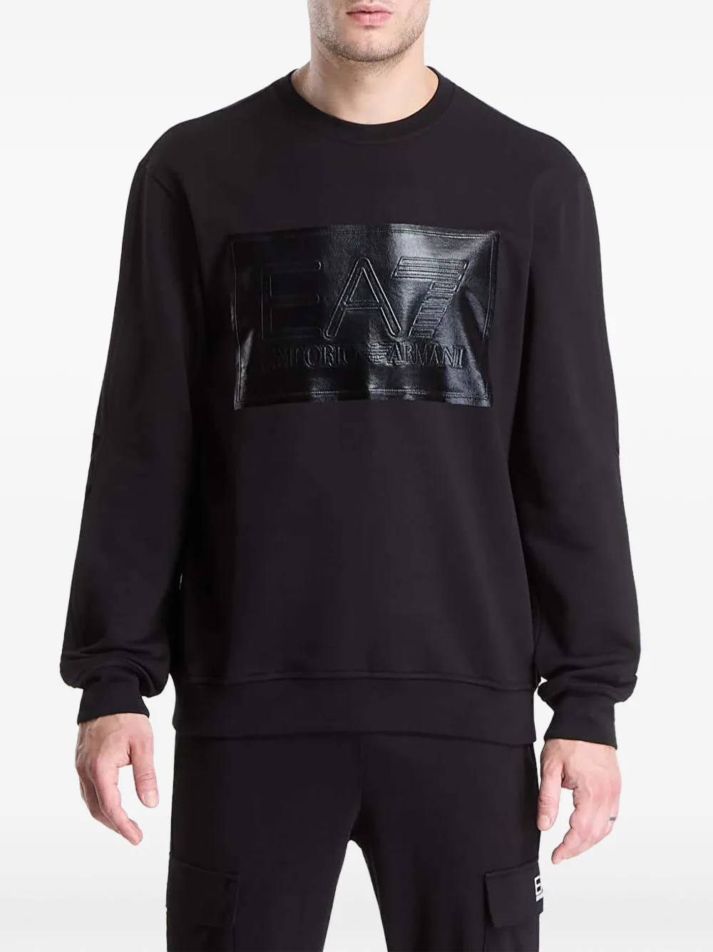 Logo-Patch Long-Sleeve Sweater by Ea7 Emporio Armani