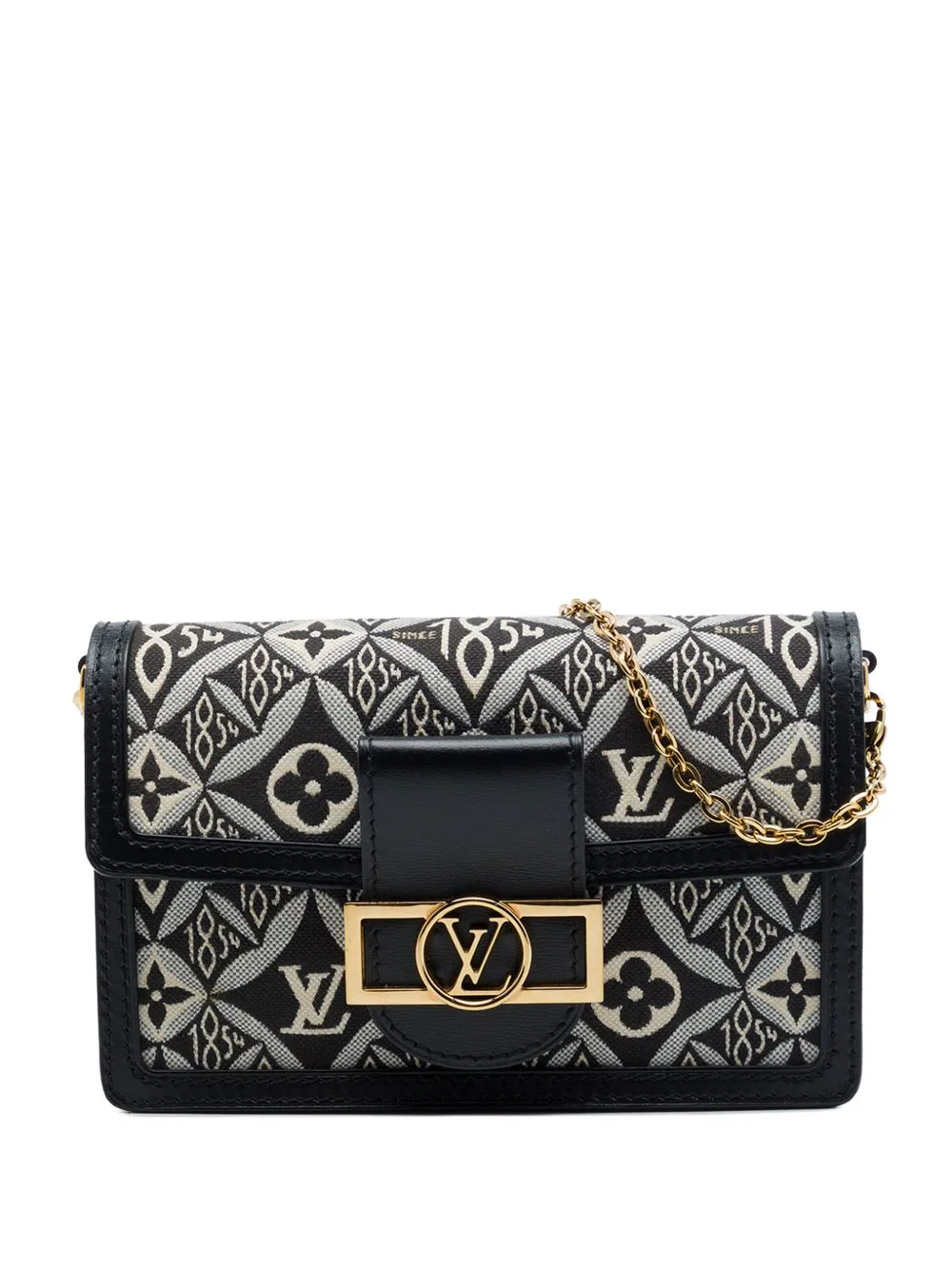2020 Monogram Jacquard Since 1854 Dauphine Chain Wallet Crossbody Bag by Louis Vuitton Pre-Owned