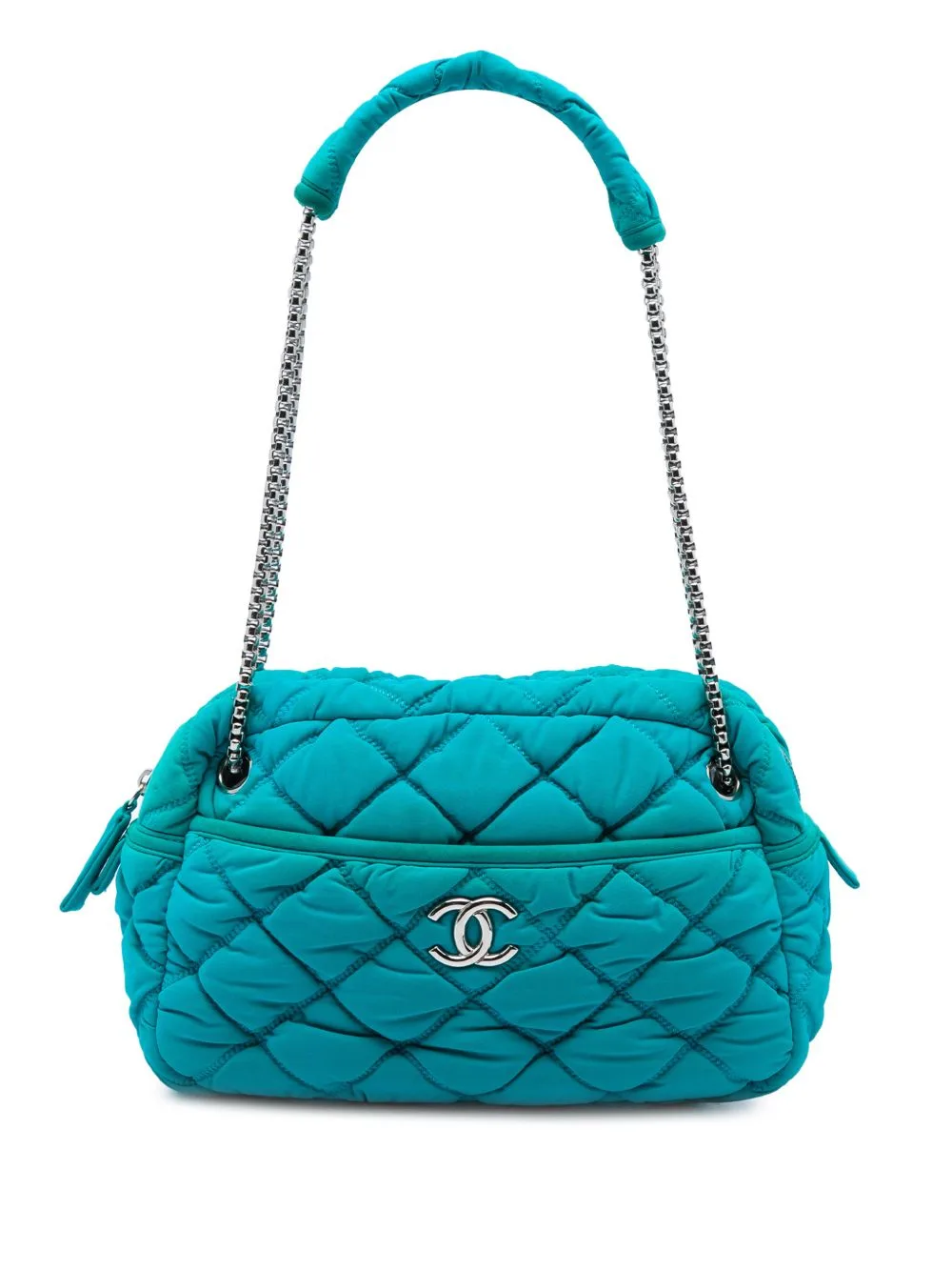 2008-2009 Quilted Nylon Bubble Shoulder Bag by CHANEL Pre-Owned
