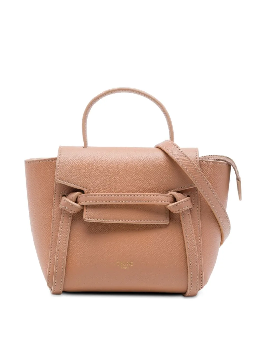 2020 Pico Grained Calfskin Belt Bag Satchel by Celine Pre-Owned