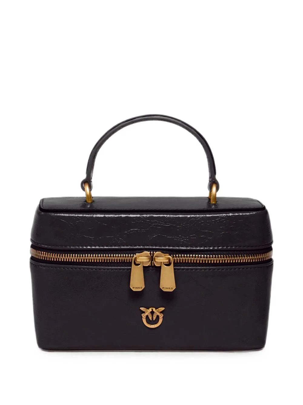 Small Crossbody Bag in Glossy Leather by PINKO