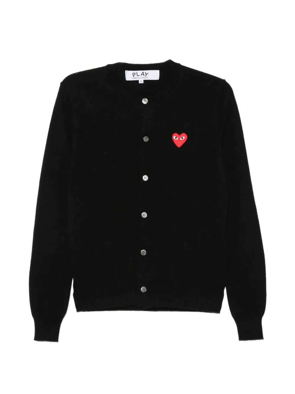 Heart-Patch Cardigan by Comme Des Garçons Play