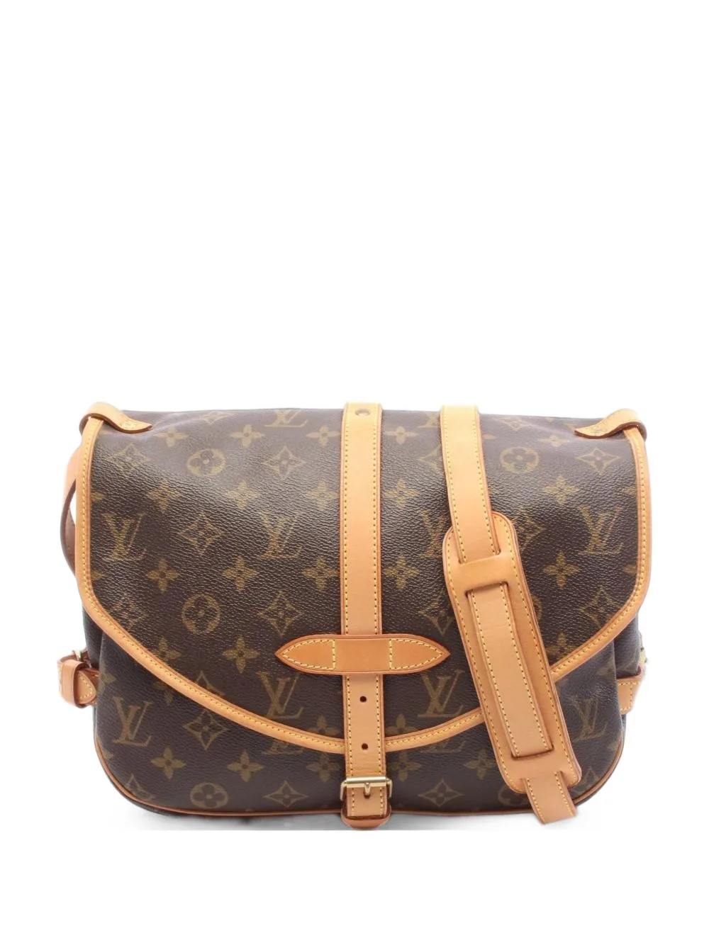 2004 30 Saumur Monogram Crossbody Bag by Louis Vuitton Pre-Owned