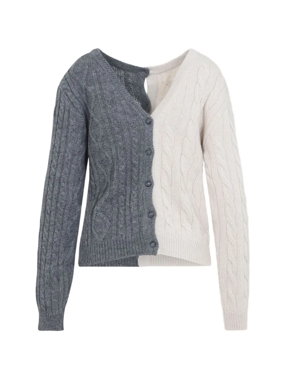 Bicolour Cardigan by Moschino