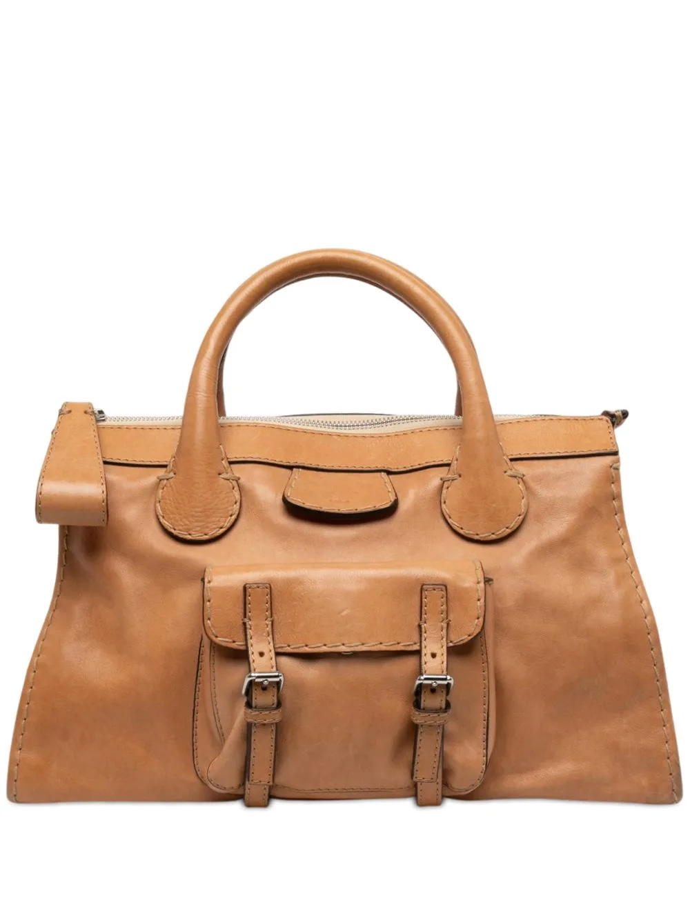 2006 Medium Buffalo Leather Edith Day Satchel by Chloé Pre-Owned