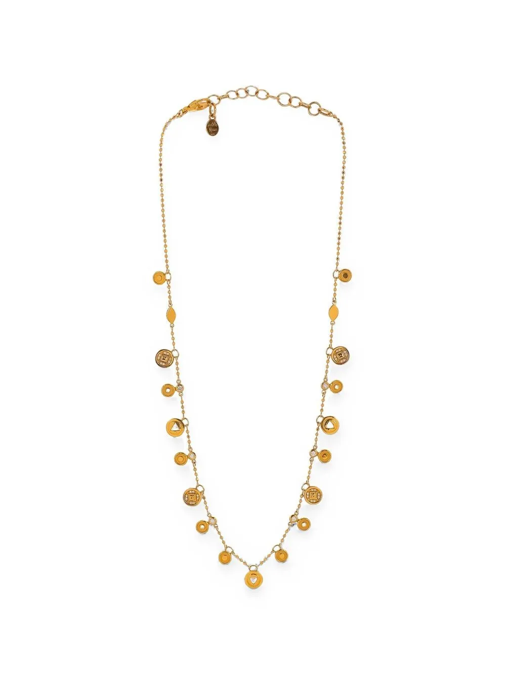 Diamond Coin Necklace