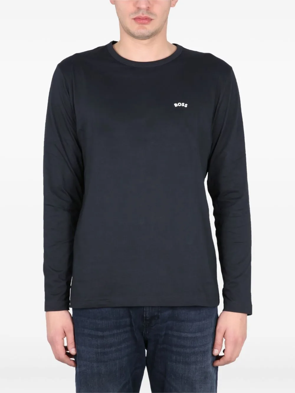 Logo-Detail Long-Sleeve T-Shirt by BOSS