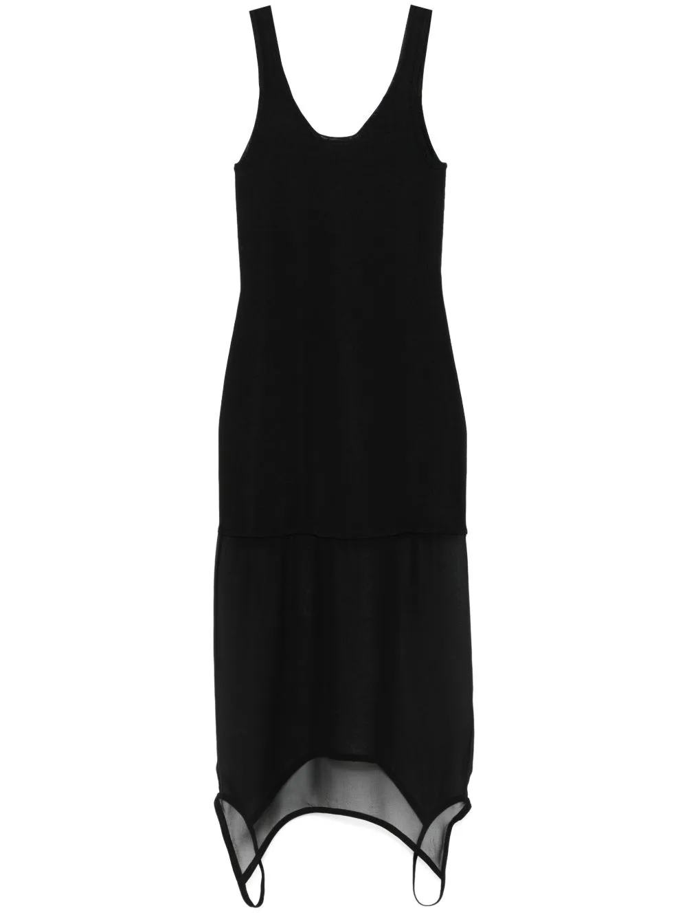 Trompe-L'oeil-Effect Midi Dress by FENDI
