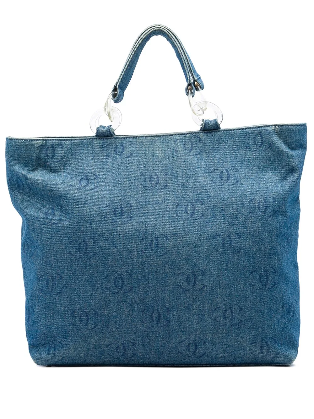 2002-2003 CC Denim Tote Bag by CHANEL Pre-Owned