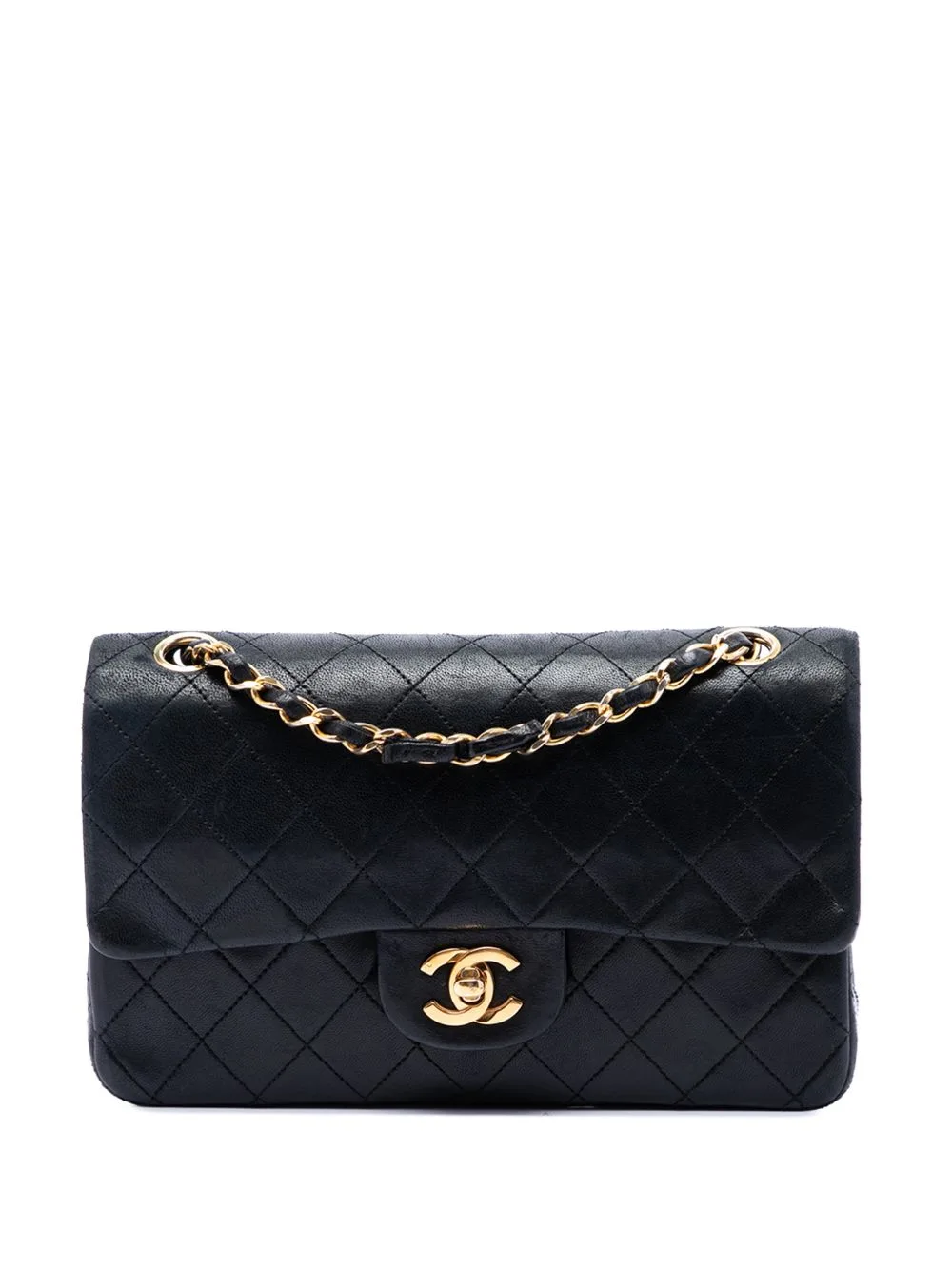 1984-1986 Small Classic Lambskin Double Flap Shoulder Bag by CHANEL Pre-Owned
