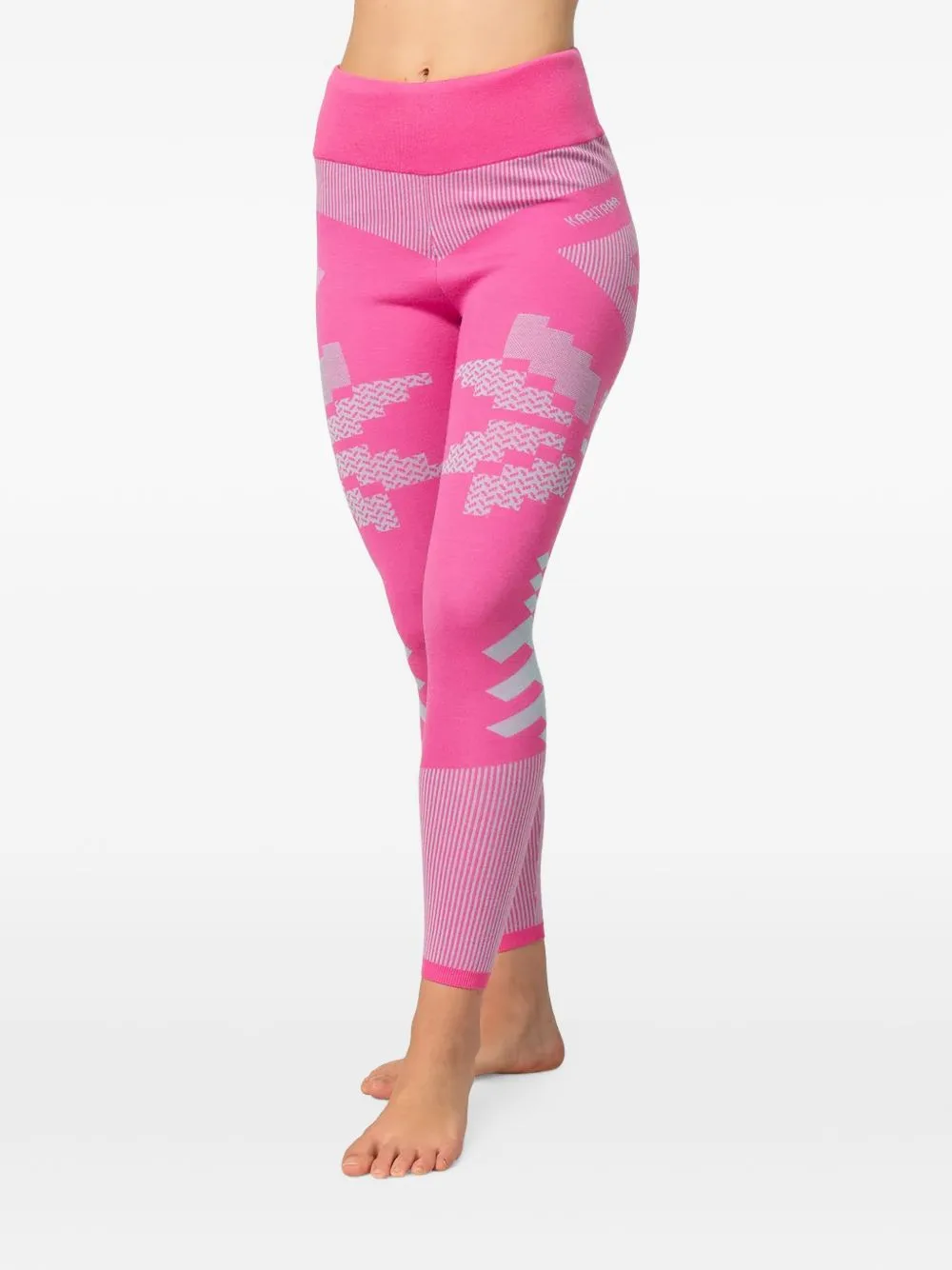 Faith Geometric-Pattern Layer Pants by Kari Traa
