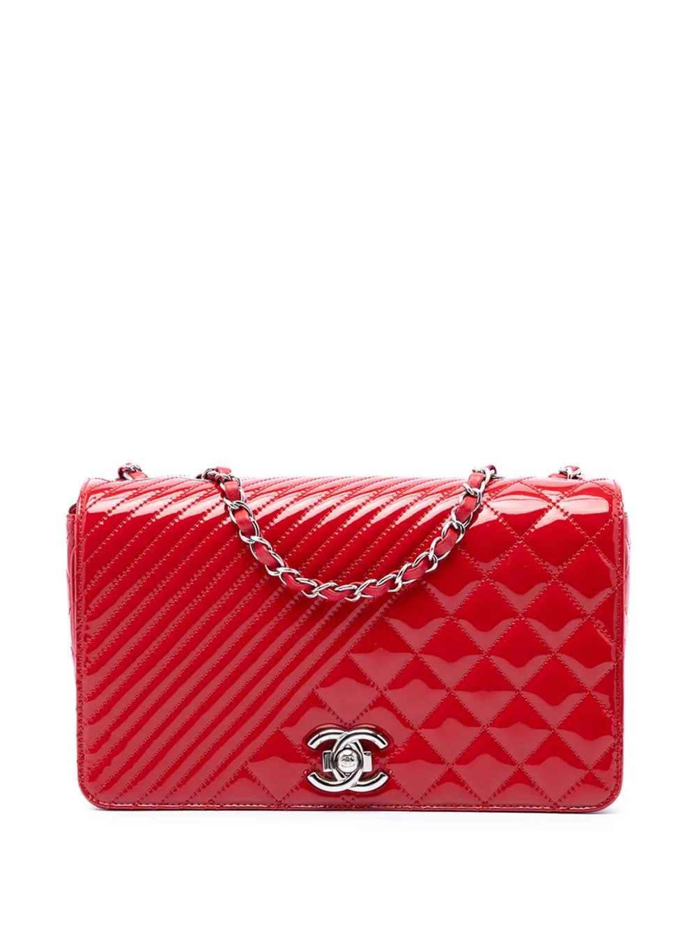 2016-2017 Medium Patent Coco Boy Flap Shoulder Bag by CHANEL Pre-Owned