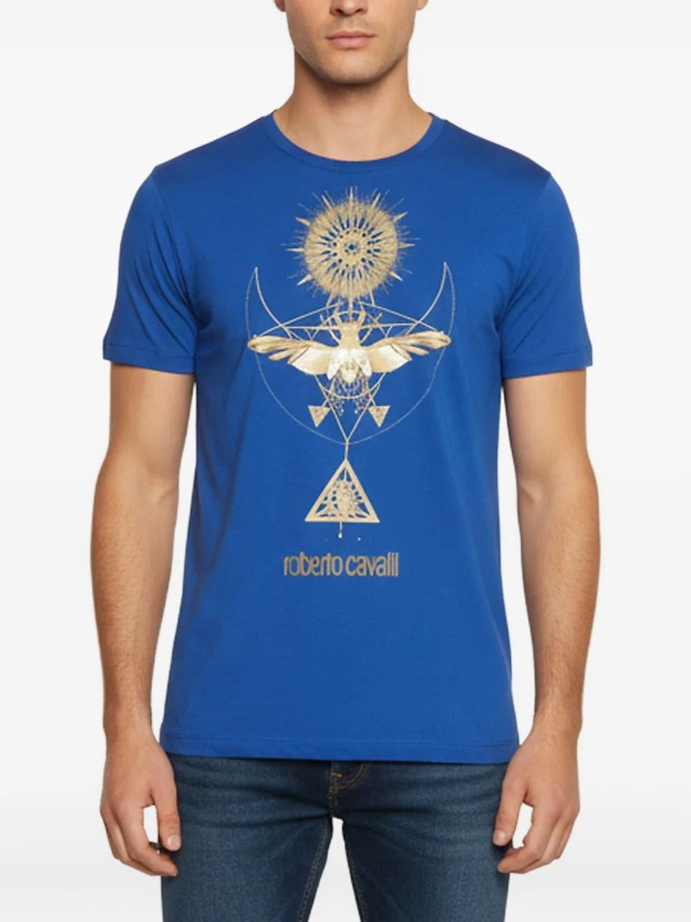 Beetle Logo-Print T-Shirt by Roberto Cavalli Vintage
