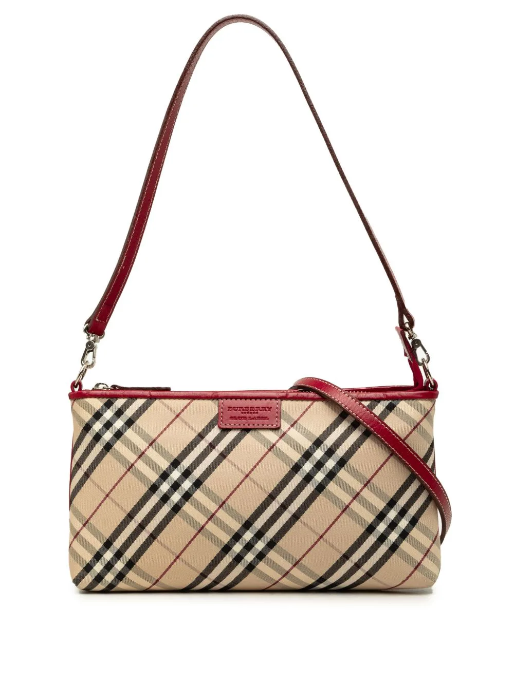 1990-2015 Nova Check Canvas Satchel by Burberry Pre-Owned