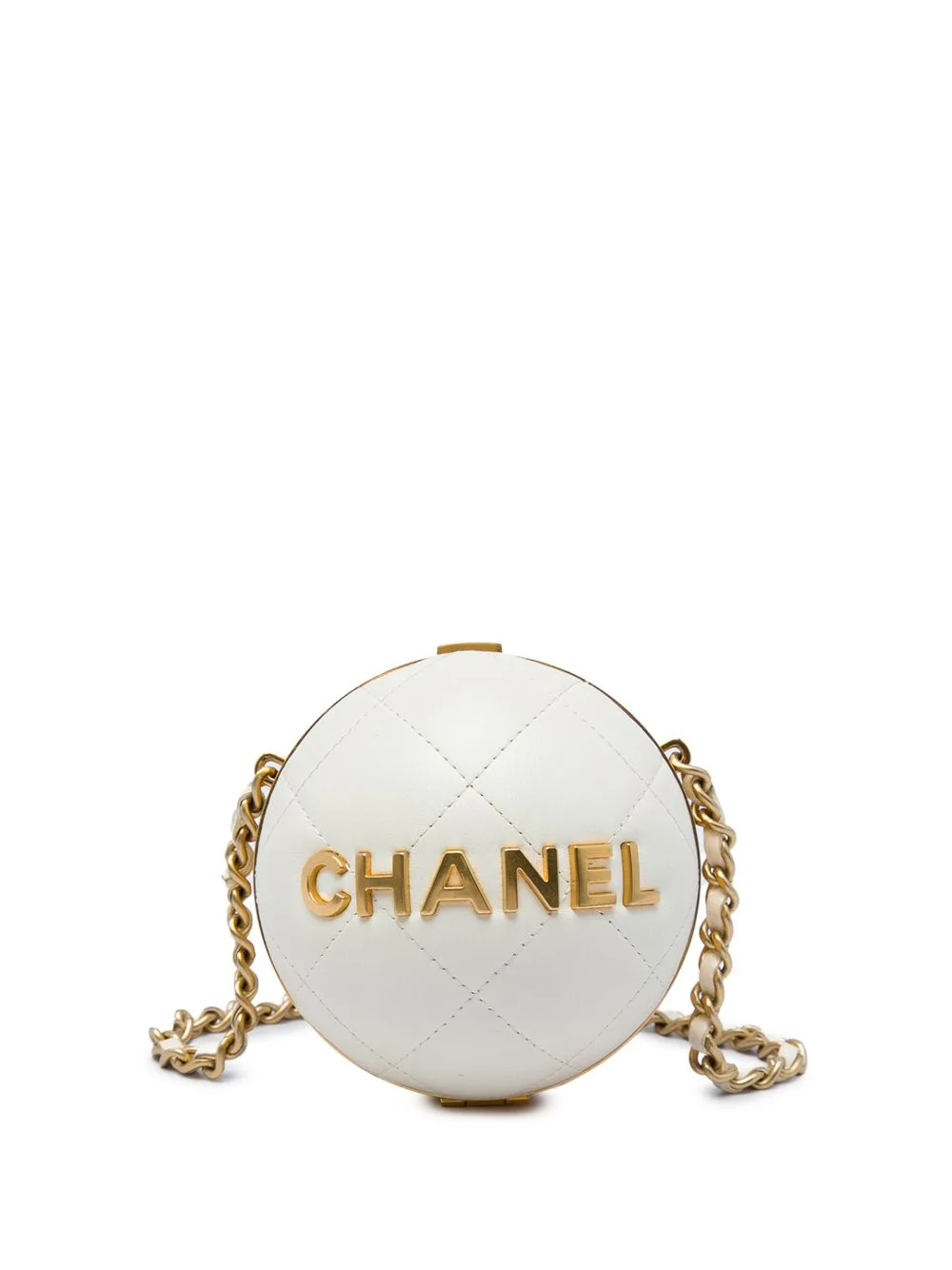2021-2026 Quilted Lambskin 22 Sphere Minaudiere Crossbody Bag by CHANEL Pre-Owned