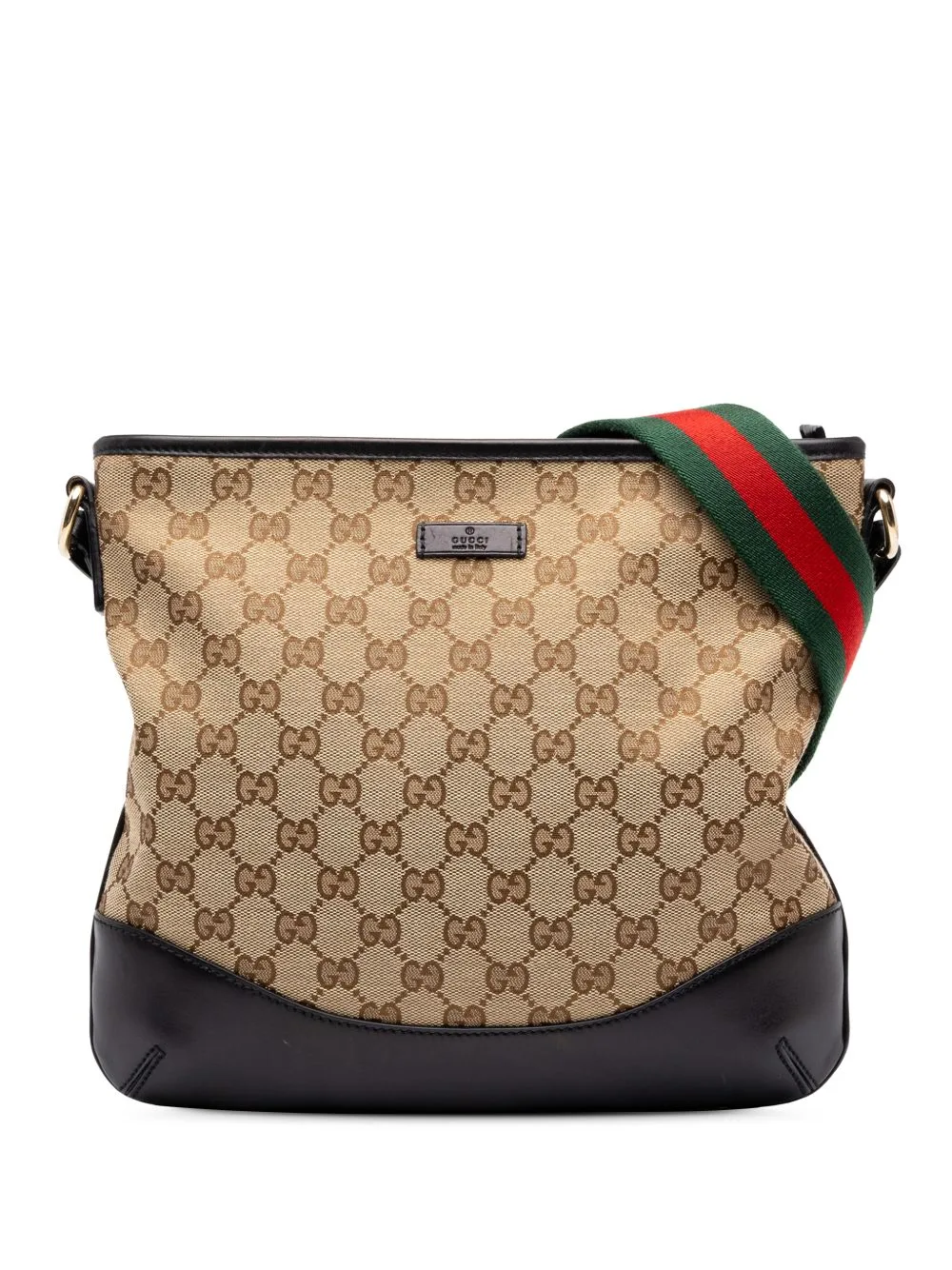 2000-2015 GG Canvas Web Crossbody Bag by Gucci Pre-Owned