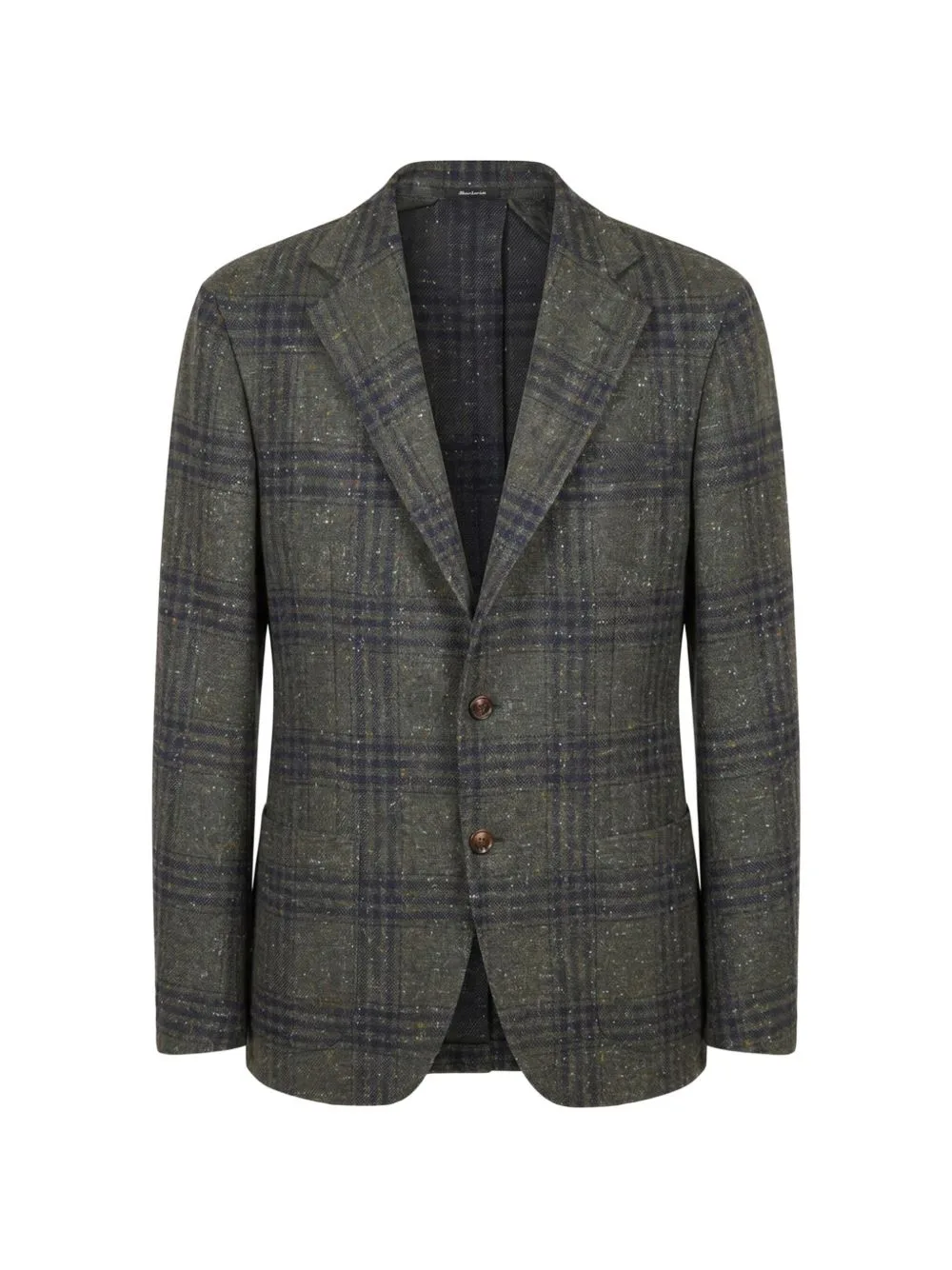Check-Pattern Single-Breasted Blazer by SARTORIO NAPOLI