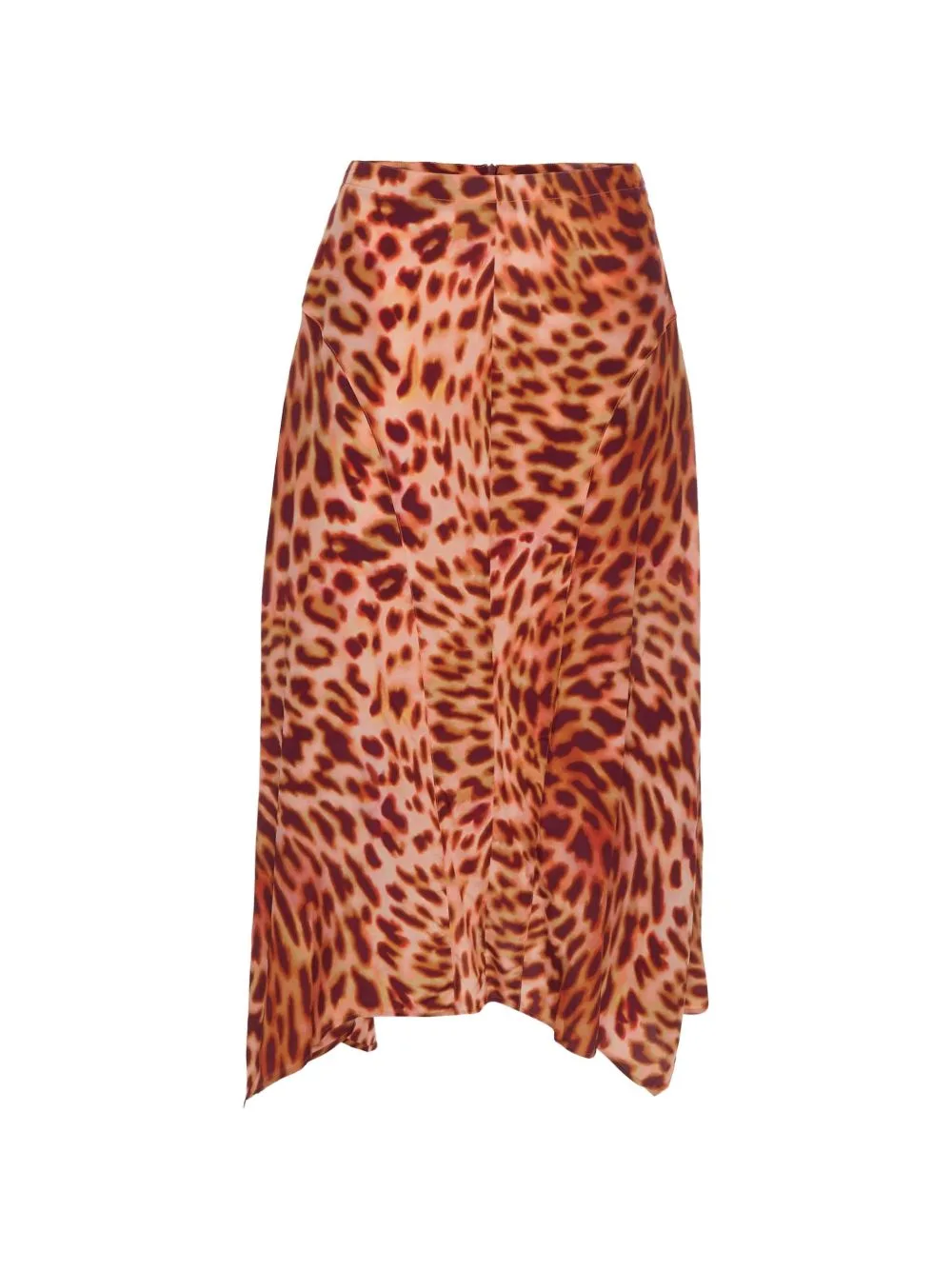 Leopard-Print Crepe Midi Skirt by Stella McCartney Pre-Owned