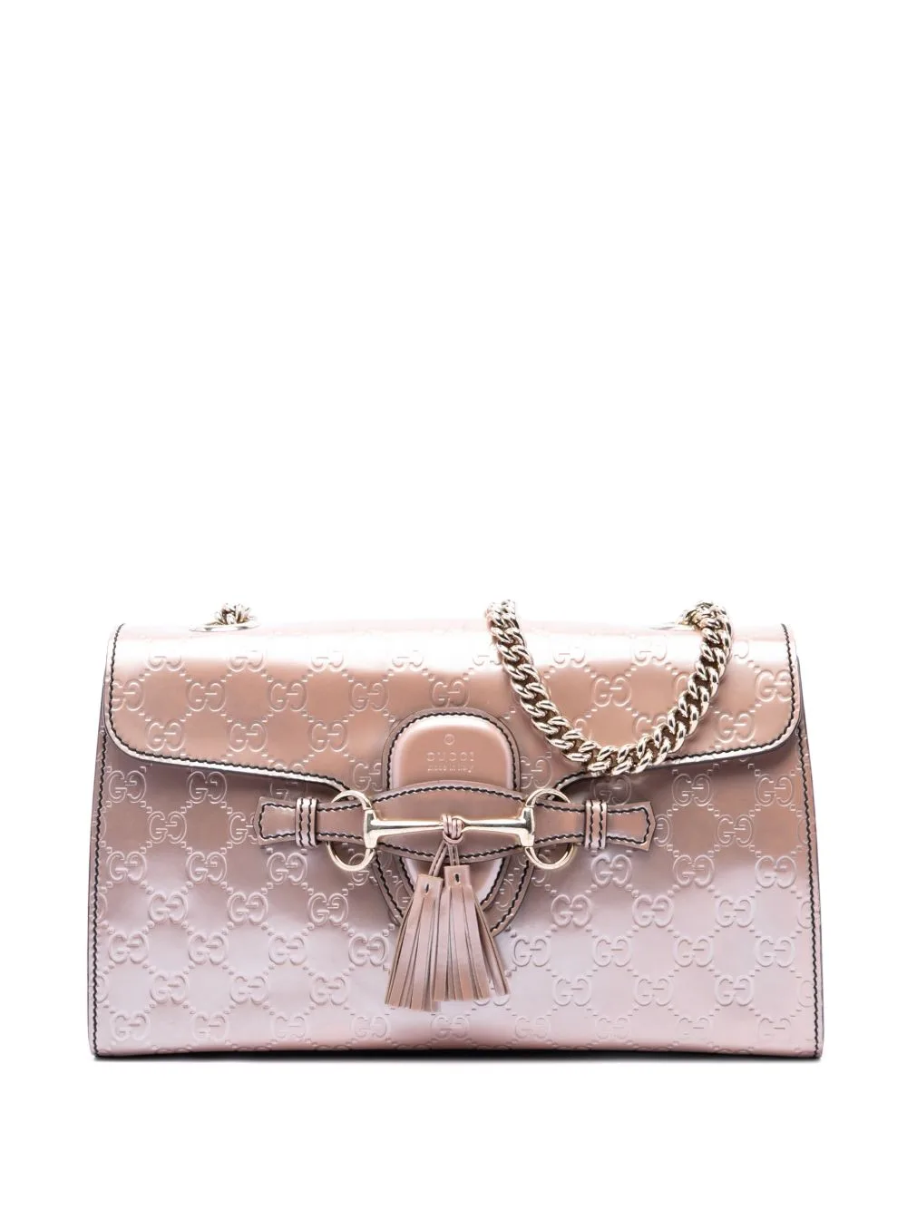 2016-2026 Medium Guccissima Patent Emily Shoulder Bag by Gucci Pre-Owned