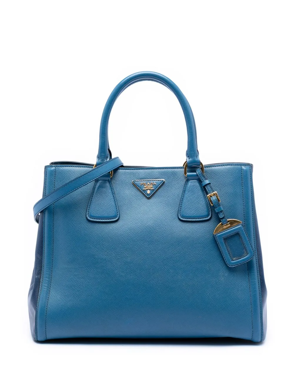 2010-2025 Bicolor Saffiano Lux Galleria Satchel by Prada Pre-Owned