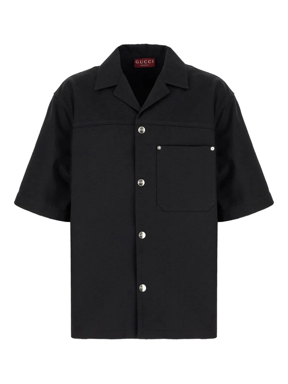 Short-Sleeve Engraved Shirt by Gucci
