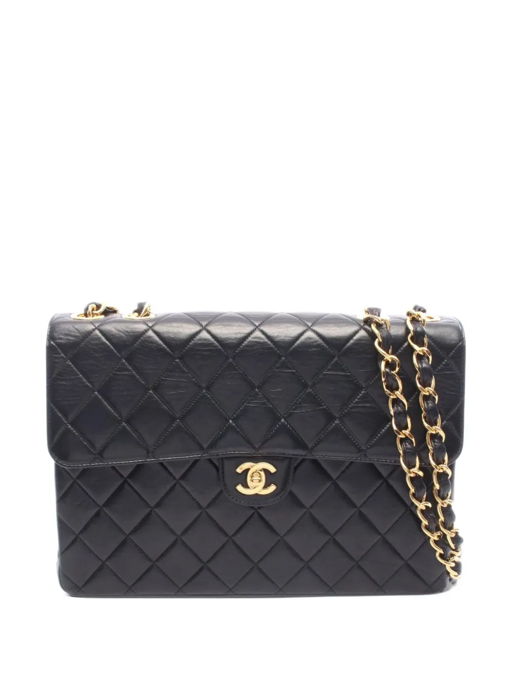 2000-2002 30 Decamatlassé Single Flap Chain Shoulder Bag by CHANEL Pre-Owned