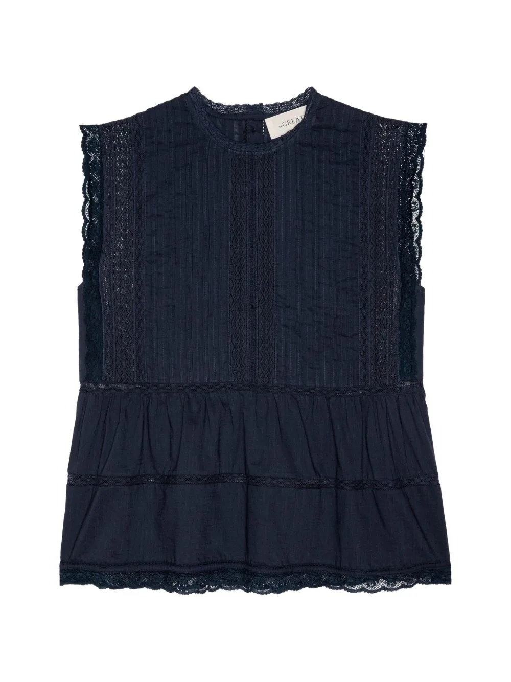 Sonnet Lace-Trim Top by The Great.