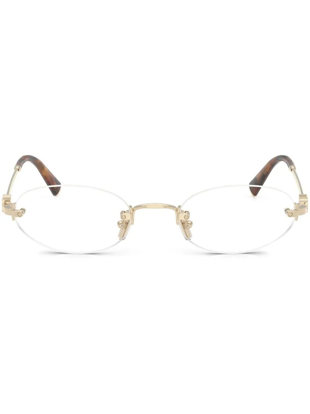 Oval-Frame Glasses by Miu Miu Eyewear
