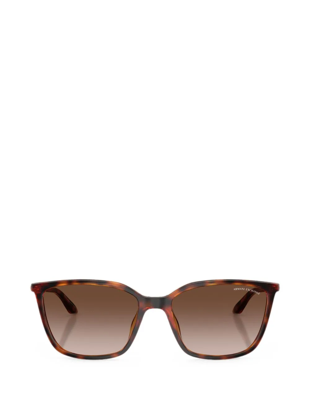 Tortoiseshell-Effect Square-Frame Sunglasses by Armani Exchange