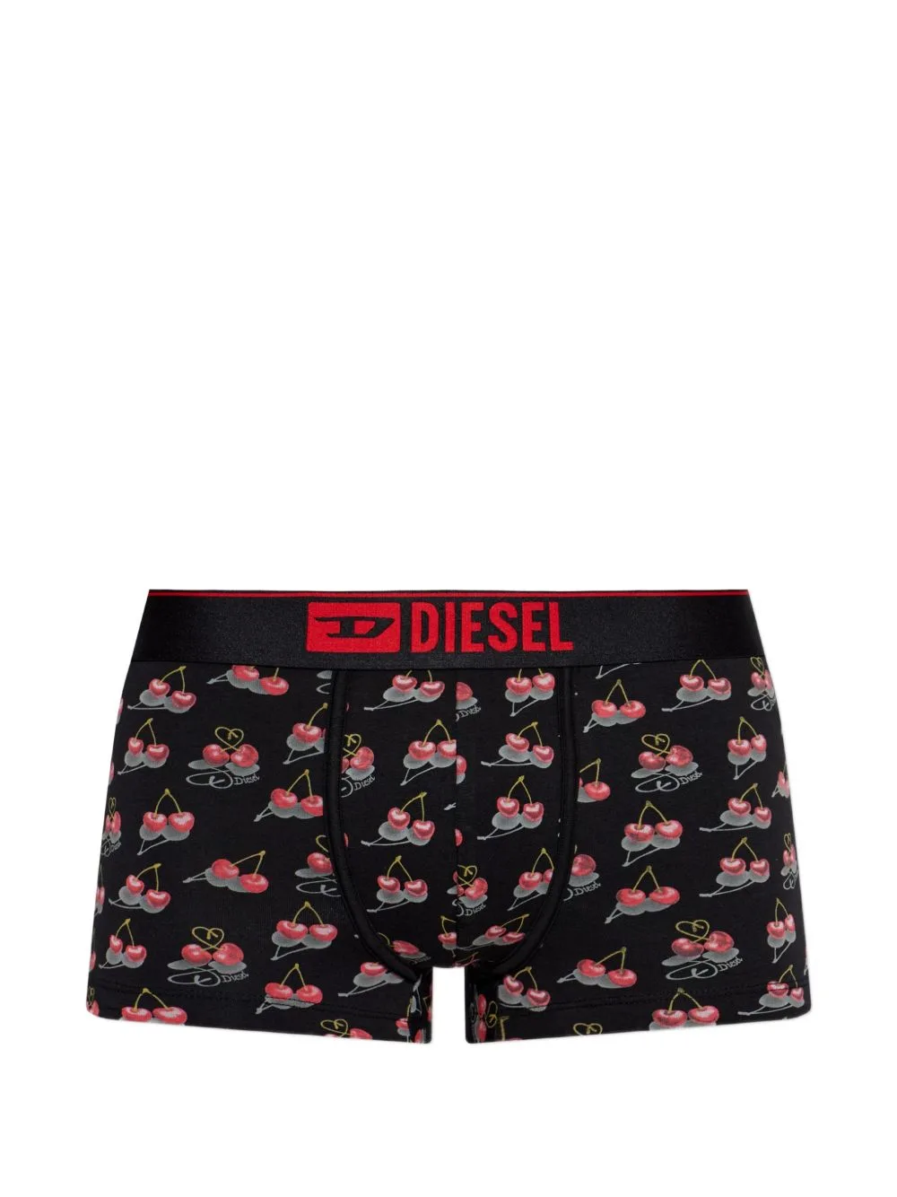 Cherry-Print Logo-Waistband Boxers by Diesel