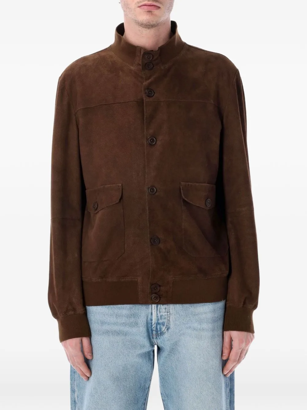 Perforated Suede Jacket by SWD BY S.W.O.R.D.