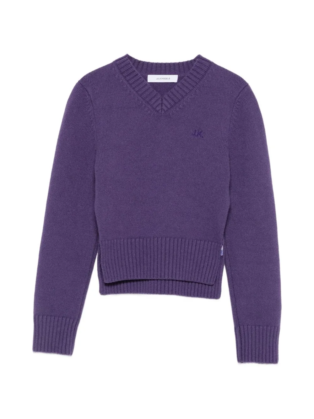 Kelt V-Neck Logo-Embroidered Sweater by Julie Kegels