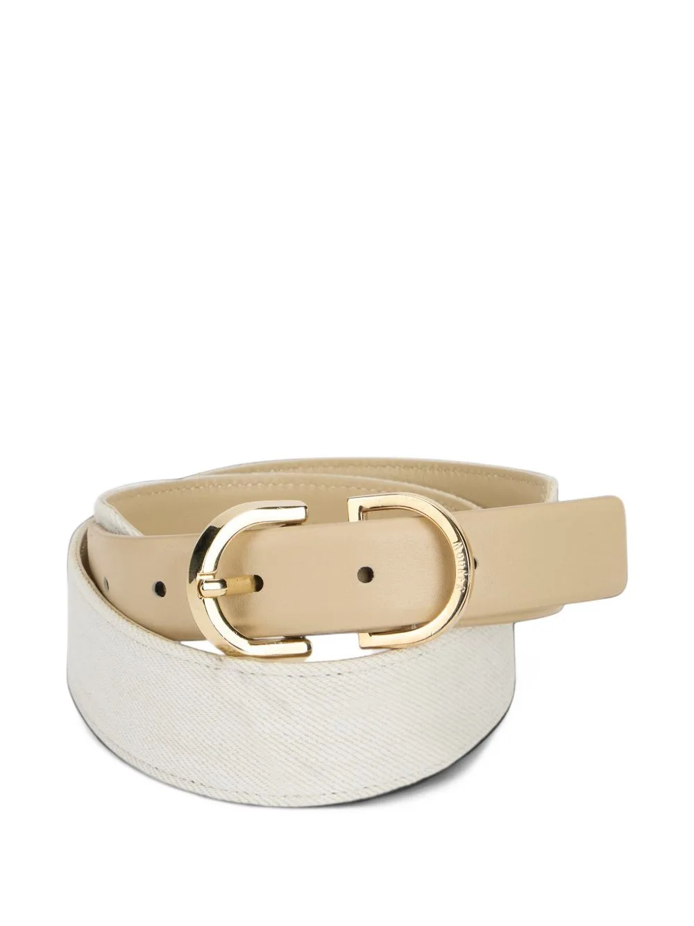 Bria-P214 Logo-Engraved Buckle Belt by Moorer