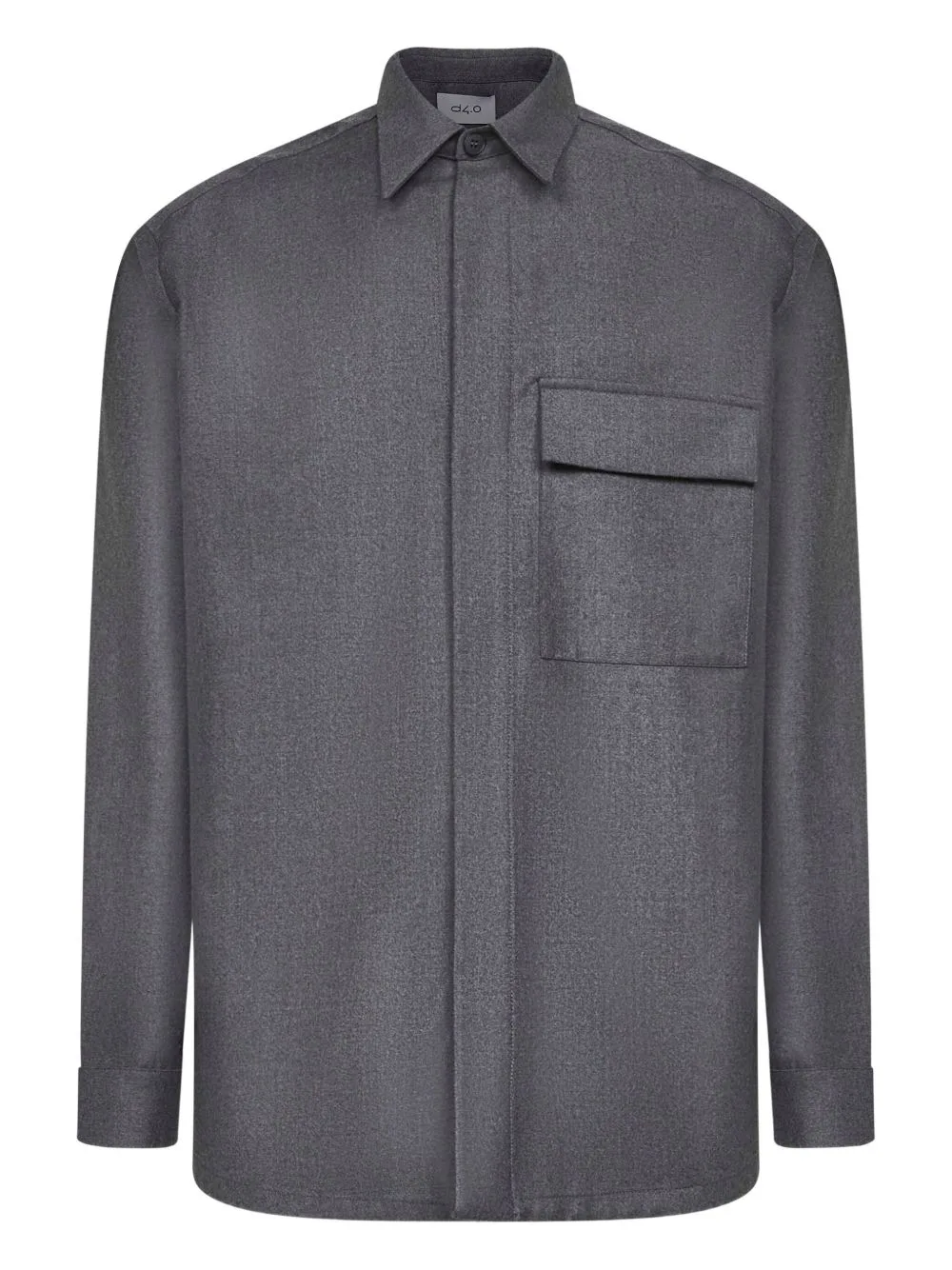 Buttoned Flap-Pocket Shirt by D4.0