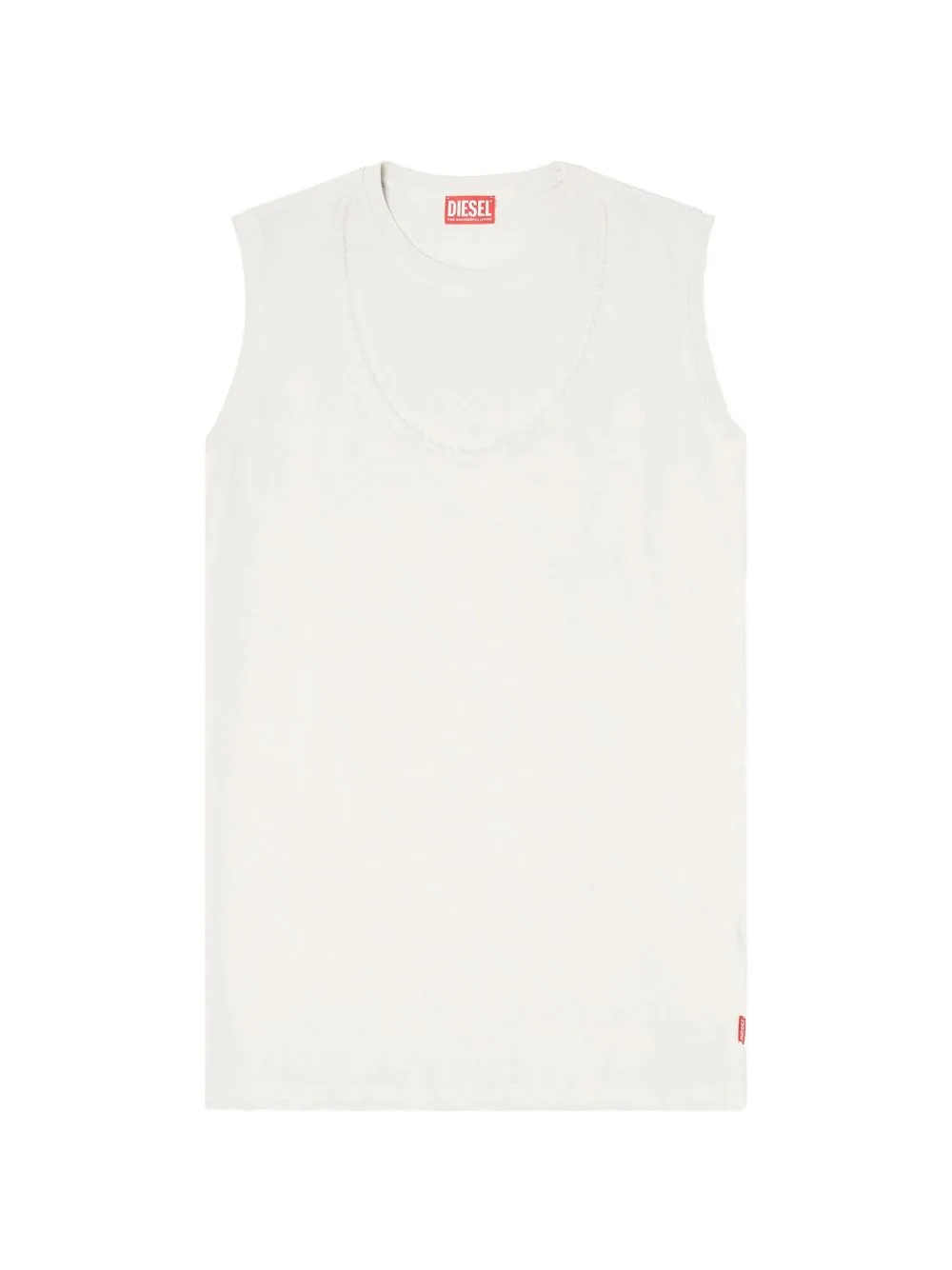 Short Cotton Dress with Embossed Chain by Diesel