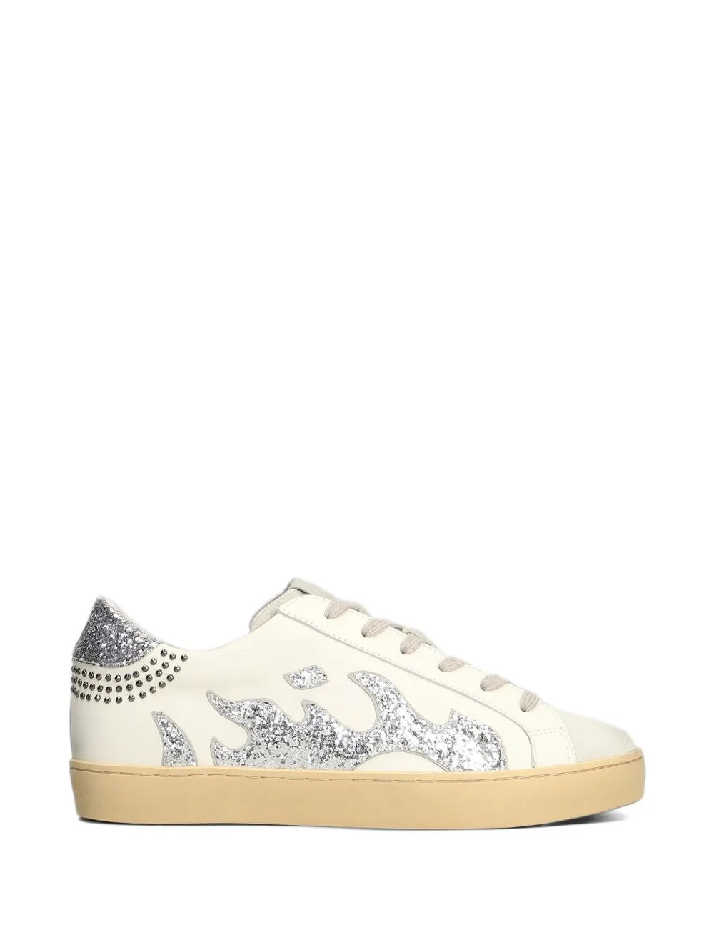 Dopamine Glitter-Flame Studded Sneakers by Gamin