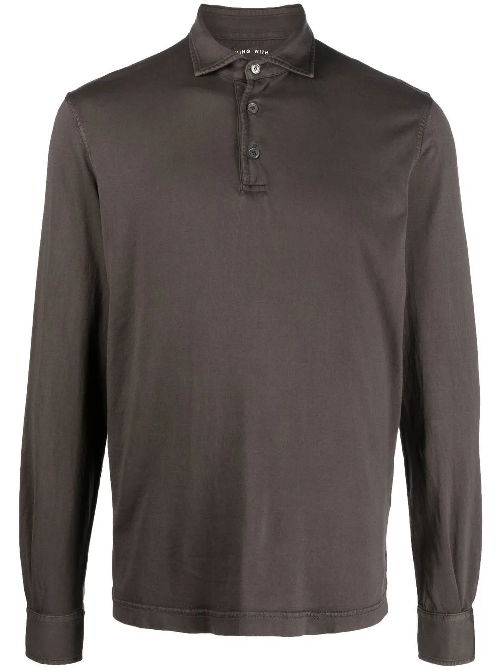 Long-Sleeve Polo Shirt by Fedeli