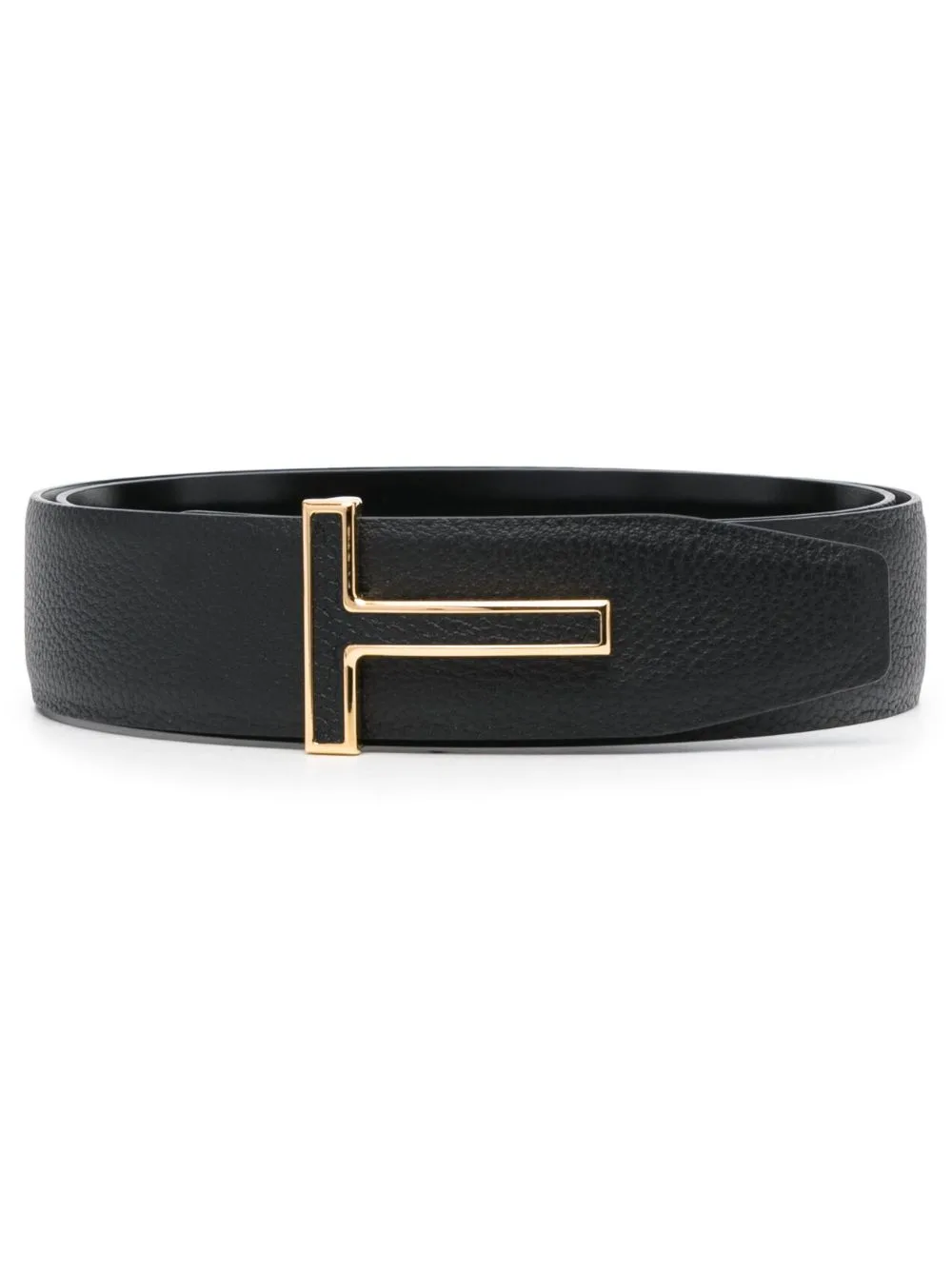 Grain Leather Insert Buckle T Belt by TOM FORD
