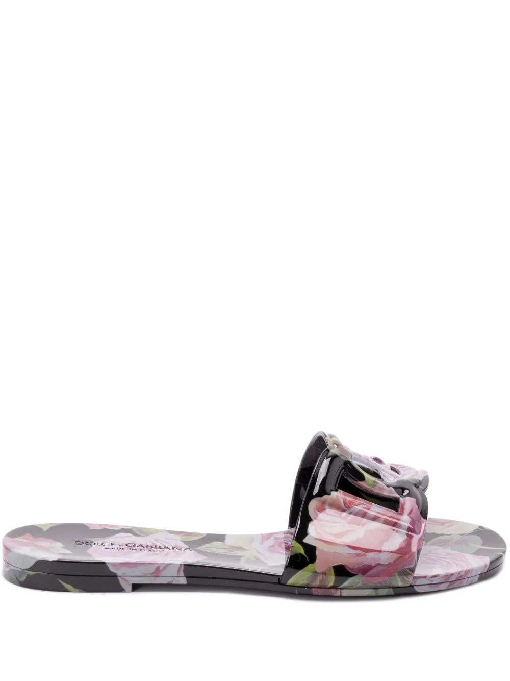 Rose-Print Slides by Dolce & Gabbana