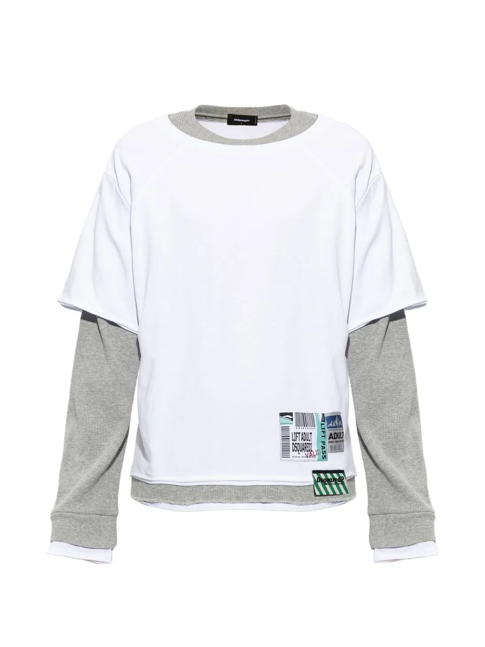 Layered-Effect Logo-Patch T-Shirt by DSQUARED2