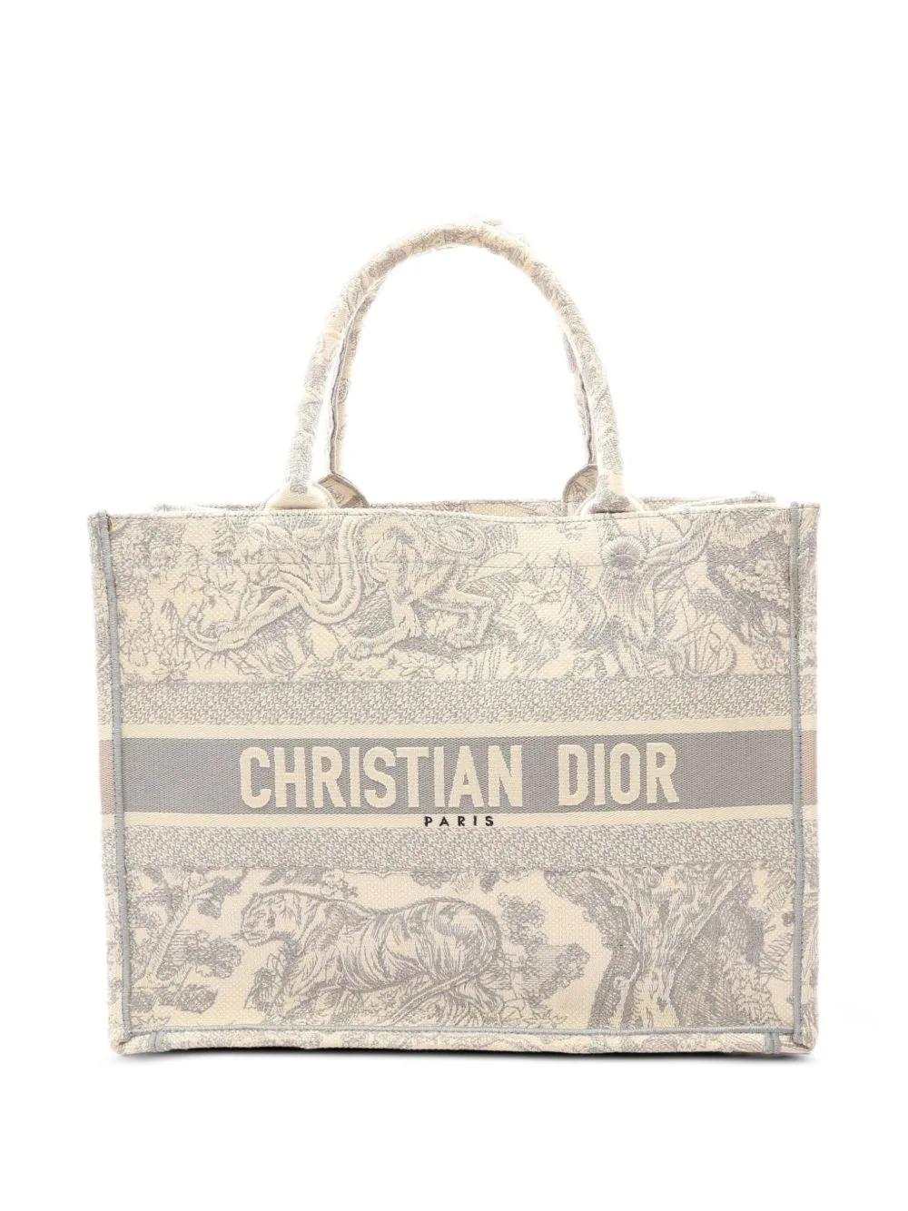 2000s Medium Book Tote Toile De Jouy Tote Bag by Christian Dior Pre-Owned